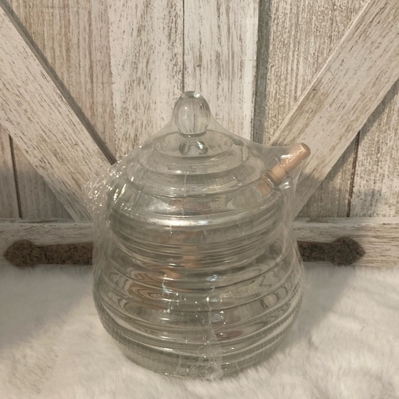 Target BP Large GLASS Honey Pot - Picture 1 of 7
